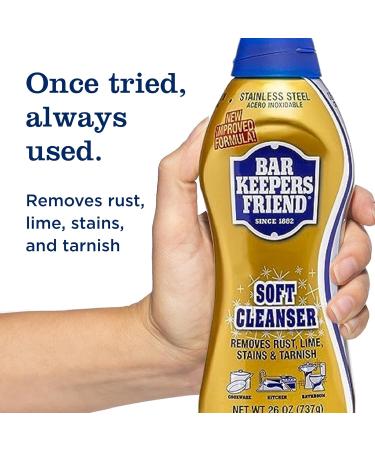 Black Swan Distributors | Bar Keeper's Friend Soft Cleanser & Non-Abrasive Microfiber Cloth Kit - International Shipping Available - Buy Online on GoSupps.com