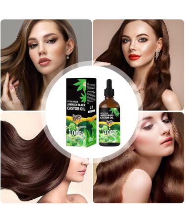 Hair Growth Oil - Castor Oil for Hair Growth - Skin Care Pure Castor Oil Natural Hair Oil Aromatherapy Black Caster Oils Scalp Strengthening Oil for Eyelashes Eyebrows Hair & Skin - Buy Online on GoSupps.com