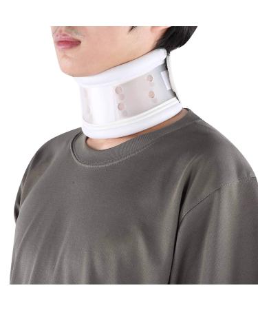Neck collar to support neck pain sore crane cervical traction device adjustable neck wrap soft for neck bricking shoulder muscle pain relief spine pressure (m.)
