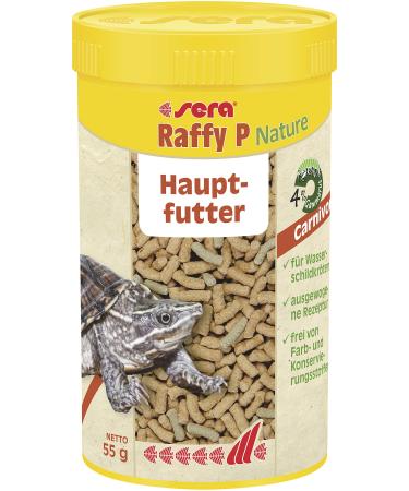 Sera Raffy P Nature 250 ml |Water turtles feed |Balanced food for turtles |Contains animal and herbal ingredients |Fish feed made in Germany 250 ml (1 Pack)
