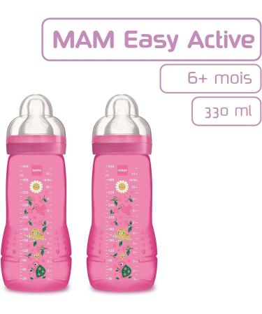 MAM Biberon 2 me Age Fille, T tine D bit X, Lot de 2 (2 x 330 ml) - Id al pour les b b s de 6 mois et plus - Buy Online on GoSupps.com
