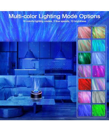 Mrooyi LED Starry Sky Projector with Bluetooth Speaker 3 in 1 Galaxy Projector for Kids & Adults | Remote Control 360 Rotating Aurora Light for Parties & Rooms Black - Buy Online on GoSupps.com