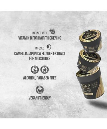 Braid Formula Lock n Shine - Extreme Firm Hold Hair Gel 16oz | Perfect for Locs Twists & Braids | High Shine Anti-Frizz Infused with Vitamin B for Stronger Hair - Buy Online on GoSupps.com