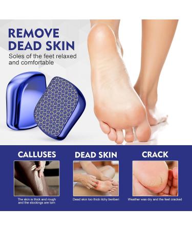 T NEWFUN Nano Glass Callus Remover-Callus Removal Foot- Safe & Fast for Callus Removal on Wet and Dry Feet Callus Remover for Foot Care for Exfoliating Dead Skin(Blue) - Buy Online on GoSupps.com