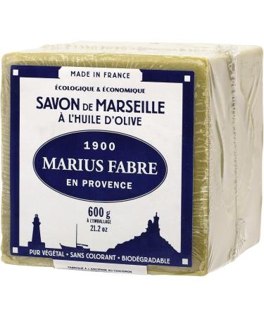 Lot of 3 soaps Marius Fabre Cube of Pure Marseilles Soap (600G Green (Olive Oil))  - Buy Online on GoSupps.com