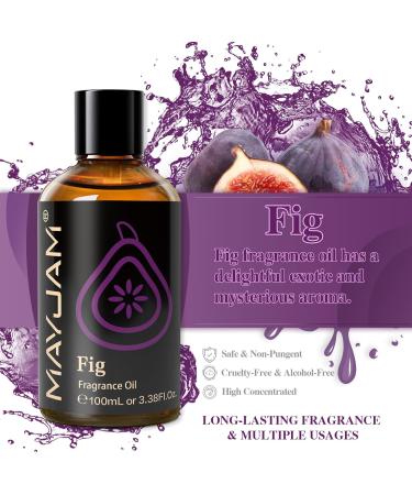 MAYJAM Fig Oil 100ml - Premium Fragrance Oil for Aromatherapy & Diffuser Use | International Shipping Available - Buy Online on GoSupps.com