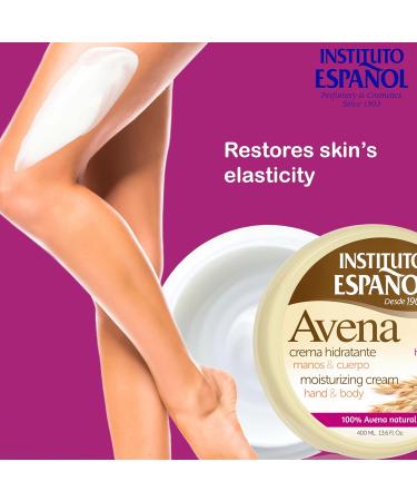 Instituto Espa ol Oats Moisturizing Body Cream | Women Men Body Cream | Treatment and Elasticity for Dry Chapped Skin | Ideal for the Whole Family | Pack of 800 ml - Buy Online on GoSupps.com