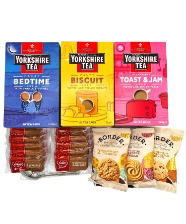 British Tea Gift Set with Lotus Biscoff Cookies and English Tea Biscuits - Perfect Tea Gift Basket for Women | Includes Tea Lovers Poem and Teaspoon | UK Imported - Buy Online on GoSupps.com