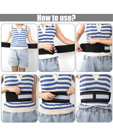 Sacroiliac SI Joint Hip Belt & Sciatica Relief Brace - Alleviate Back Pain & Support Pelvis | Adjustable 32-47" Black - Buy Online on GoSupps.com
