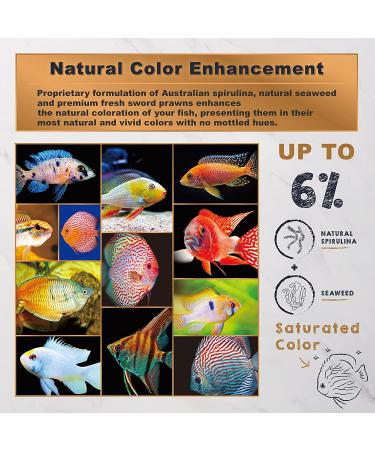 Ultra Fresh Tropical Fish Food for Discus, Angelfish & Cichlids Natural Color Enhancement Pellet 4.6 oz - Buy Online on GoSupps.com