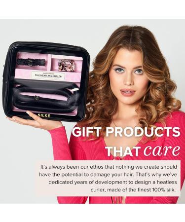 SILKE Heatless Curler | 100% Luxurious Silk Hair Curler for Effortless Curls | No Heat Headband Roller for Big Bouncy Waves | Black - Buy Online on GoSupps.com