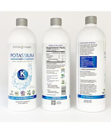 Eniva Health Liquid Ionic Potassium 32 oz + Probiotic with Prebiotic 30 Capsules - Buy Online on GoSupps.com