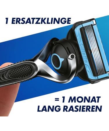 Gillette ProShield Chill Wet Razor for Men - 5-Blade Shaving System + 1 Replacement Blade - Perfect Gift for Him - Buy Online on GoSupps.com