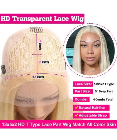 10 Morkoodll 613 Blonde Lace Front Bob Wig with 180% Density - Pre Plucked Hairline for Black Women - Buy Online on GoSupps.com