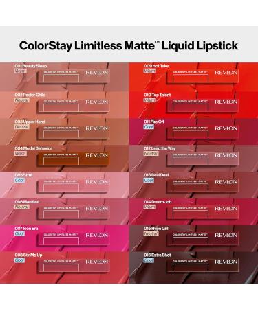 REVLON ColorStay Limitless Matte Liquid Lipstick 010 Top Talent - Longwear Waterproof Vegan Formula Comfortable & Lightweight | 0.17 fl oz - Buy Online on GoSupps.com
