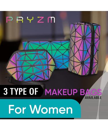 Pryzm Cube Reflective 3D Makeup Bag - Luminous Medium Size 1 Piece | International Shipping Available - Buy Online on GoSupps.com