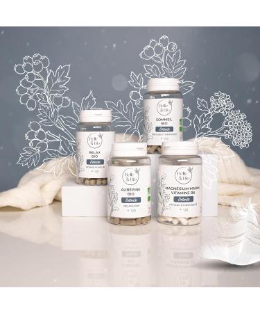SLEEP & RELAXATION - Organic Sleep - Passionflower Lemon Balm & Eschscholzia Ecocert Certified - 120 capsules - 2 months cure - BELLE&BIO Pill Box - Made in France - Buy Online on GoSupps.com