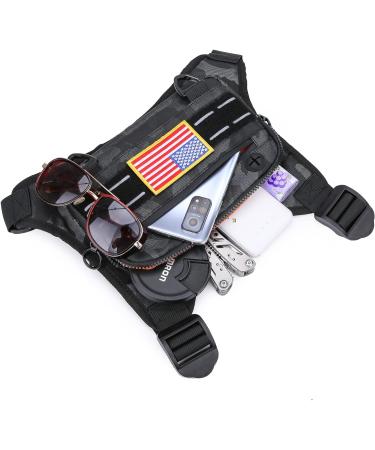Muserise Sports Chest Bag for Men - Water Resistant Lightweight Front Chest Pack with Phone Holder - Ideal for Workouts, Running, Cycling - Camo Design (MU05) - Buy Online on GoSupps.com