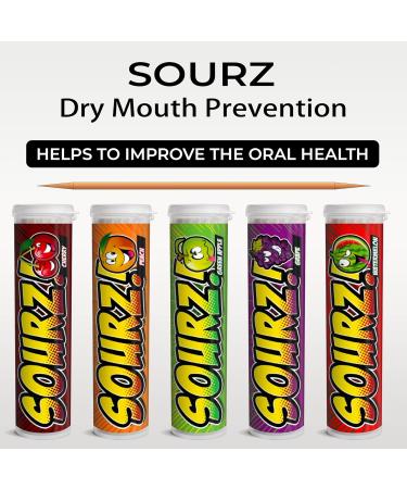 Xero Picks Sourz Flavored Toothpicks - Fresh Breath Variety Pack - 100 Picks (Pack of 5) - International Shipping Available - Buy Online on GoSupps.com