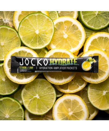Jocko Fuel Hydrate Electrolytes Powder - No Sugar Hydration Packets for Recovery & Exercise - Lemon Lime - 16 Servings - Buy Online on GoSupps.com