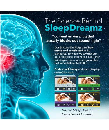 SleepDreamz Premium Ear Plugs for Sleeping - 6 Pairs White | Noise-Cancelling, Soft & Comfortable Silicone Earplugs for Work, Concerts & Travel | Peaceful & Uninterrupted Sleep | 6 count - Buy Online on GoSupps.com