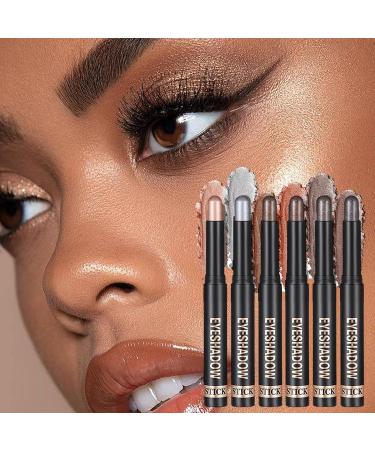 Pen Eyeshadow set of 6 cream eye shadow sticks long lasting waterproof makeup for women girls travel party wedding - Buy Online on GoSupps.com