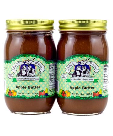 Amish Wedding No Sugar Added Apple Butter 18 Ounces (Pack of 2)