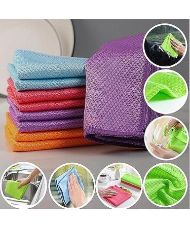 Fish-Scale Streak Free Cleaning Cloth Streak-Free Miracle Cleaning Cloths Streak Free Miracle Cleaning Cloths Streak Free Miracle Cleaning Cloths Streak-Free Miracle Cleaning Cloths Reusable Purple - Buy Online on GoSupps.com