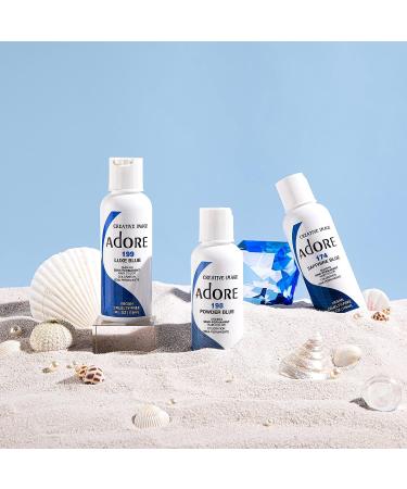 Adore 112 Indigo Blue Hair Dye 4 Fl Oz - Vegan & Cruelty-Free Semi Permanent Color - Buy Online on GoSupps.com