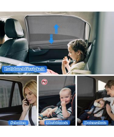 Magnetic Sun Protection for Cars | UV & Heat Reflective Curtains for Children & Adults - 2 Pieces - Buy Online on GoSupps.com