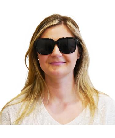 Shop Stylish Mini Retro Sunglasses - Prescription Thick Frame Glasses for Women | XL Lenses 1.0 Dioptria with Free Case - Buy Online on GoSupps.com