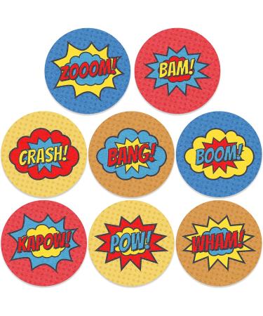 Edible Wafer Comic Book Signs Pre-Cut Cupcake Toppers - 24pc - Buy Online on GoSupps.com