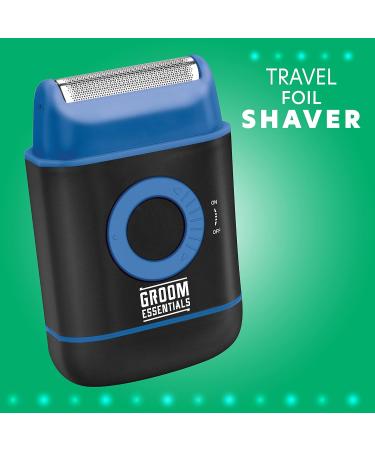 Shop Groom Essentials Travel Foil Shaver for Men | Precision Beard Trimmer & Electric Razor | International Shipping Available - Buy Online on GoSupps.com