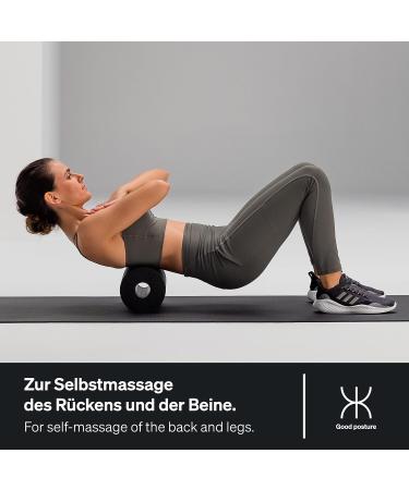 Blackroll Standard Fascia Roll - Original 30x15 cm | Self-Massage Roller for Back & Legs | Effective Medium Hardness Fitness Tool | Made in Germany - Buy Online on GoSupps.com