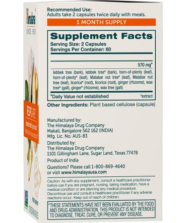 Himalaya RespiCare 570mg 120 Capsules - Sinus Support & Healthy Breathing | 1 Month Supply - Buy Online on GoSupps.com