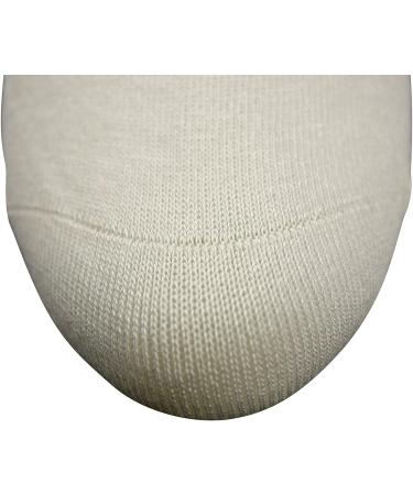 Yomandamor Women's Bamboo Diabetic Crew Socks 9-11 White - 6 Pairs | Seamless Toe - Buy Online on GoSupps.com
