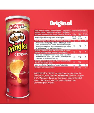 Pringles Original Vegan Chips | 6-Pack Party Size (6 x 200g) - Perfect Snack for Any Occasion - Buy Online on GoSupps.com