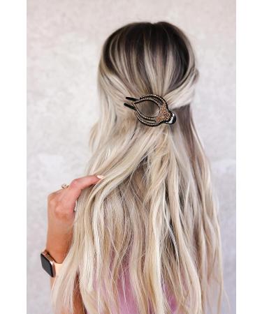 5PCS Rhinestone French Hair Clips for Women | Strong Hold Curved Claw Clips | No Slip Design | Medium Size 3.74 | Ideal for Thick Hair - Buy Online on GoSupps.com