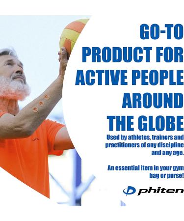 Phiten X30 Titanium Power Tape Discs - 50 Round Water-Resistant Athletic Discs for Muscle & Joint Support - Buy Online on GoSupps.com
