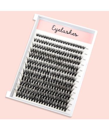 Cluster Lashes 240pcs D Curl Individual Lash Clusters for Natural Look | Mixed Length 9-16mm Eyelash Extensions - Buy Online on GoSupps.com