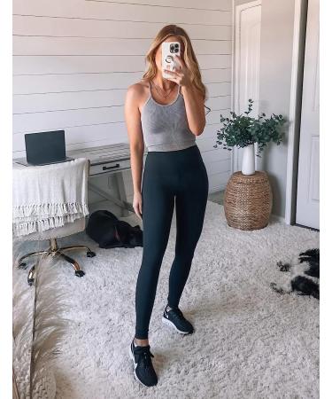 HeyNuts Women's High Waisted Yoga Leggings - 28'' Medium Black - Buy Online on GoSupps.com
