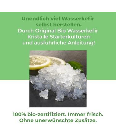 Curly Superfood Original Water Kefir Crystals 30g + Sieve - Organic Easy Use Success Guaranteed - Buy Now! - Buy Online on GoSupps.com