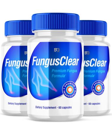 (3 Pack) Fungus Clear Pills, Fungus Clear Nails Plus - for Strong Healthy Nails (180 Capsules)