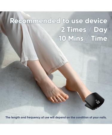 Toenail Fungus Light Device - Effective Treatment for Damaged Discolored Nails | Multi-Nail Onychomycosis Solution (Black - Buy Online on GoSupps.com