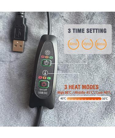 Soft Flannel Heating Ceiling & Heated Fleece Scarf - Comfortable Travel & Home Use | 150x76 cm - Buy Online on GoSupps.com