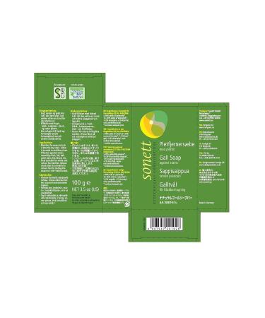 Sonett Organic Traditional Stain Removers Gall Soap - Effective on Ink Blood Grease Fruit Marks (Pack of 1) - International Shipping Available - Buy Online on GoSupps.com