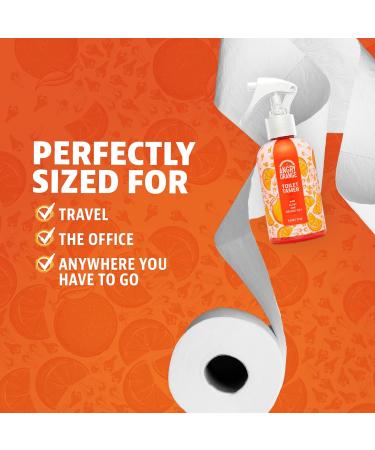 Angry Orange Toilet Spray - 6oz Bathroom Odor Eliminator & Air Freshener - Citrus Orange Spice Deodorizer for Pet Poop and Home Use - Buy Online on GoSupps.com