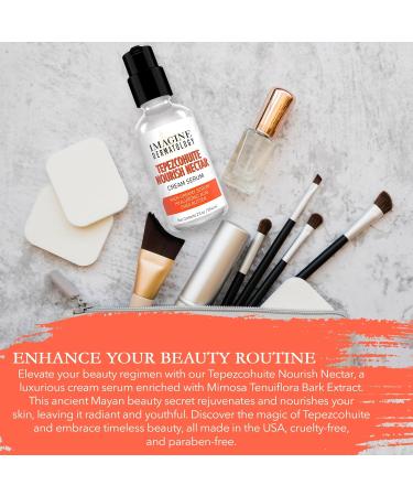 Tepezcohuite Nourish Nectar: Concentrated Hyaluronic Acid & Shea Butter Cream Serum - Unscented Paraben-Free Made in USA (2 fl oz - Buy Online on GoSupps.com