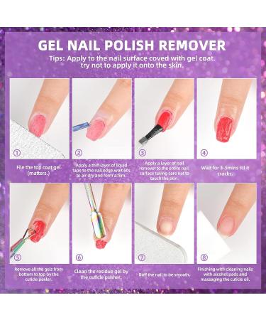 Morovan Gel Nail Polish Kit with UV Light - 6PCS Glitter Set for DIY Nail Art | Base, Top Coat & Remover Included - Buy Online on GoSupps.com