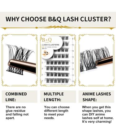 Buy BQ Lash Colored Cluster Eyelashes - DIY Eyelash Extensions at Home | B47 B02 B09 | International Shipping - Buy Online on GoSupps.com